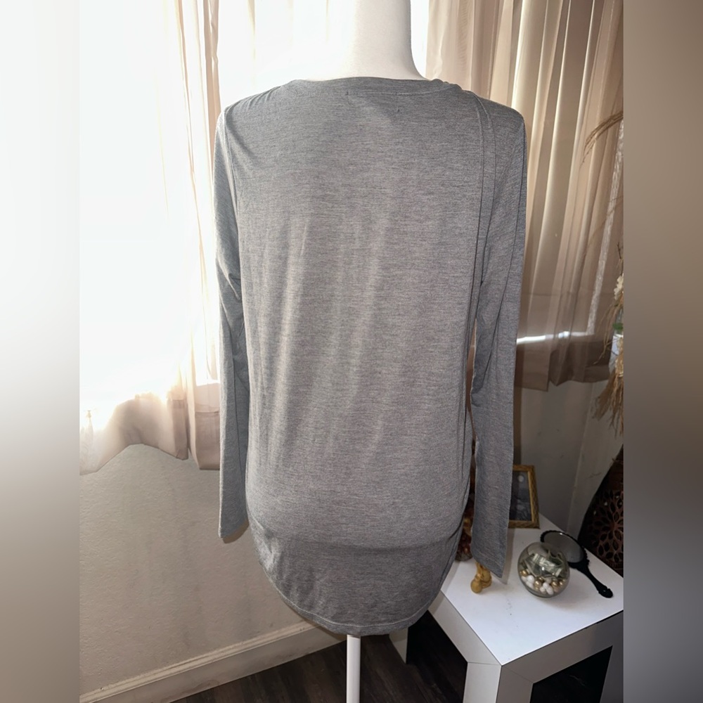 Mama Lux Gray Love Long Sleeve Pajama Shirt size XL - Picture 3 of 7